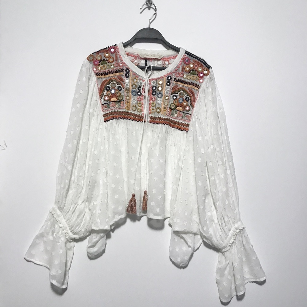 Zara boho blouse